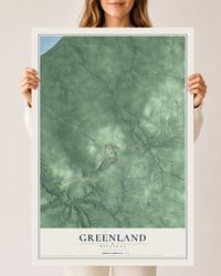 Map of Greenland, Michigan, 24 x 36 inch unframed archival matte print