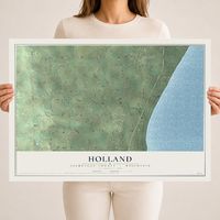 Map of Holland, Sheboygan County, Wisconsin, 18 x 24 inch unframed archival matte print