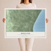Map of Holland, Sheboygan County, Wisconsin, 24 x 36 inch unframed archival matte print
