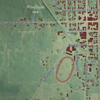 Second close-up of the map of Ithaca, Michigan print showing more streets and buildings