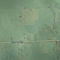 Second close-up of the map of Juniata, Michigan print showing more streets and buildings
