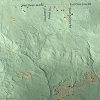 Second close-up of the map of Klacking, Michigan print showing more streets and buildings