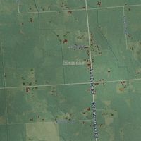 Second close-up of the map of Lamotte, Michigan print showing more streets and buildings