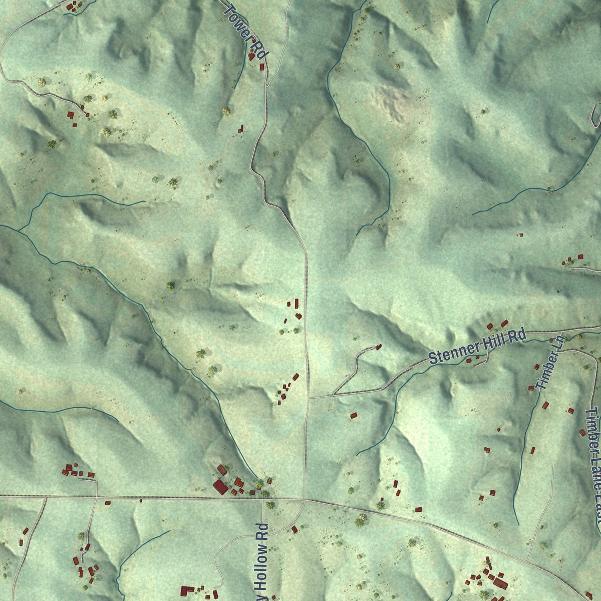 Close-up of the map of Marion, Grant County, Wisconsin print showing street and building detail