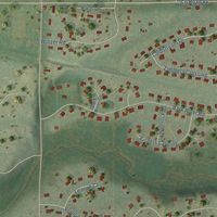 Second close-up of the map of Merton, Wisconsin print showing more streets and buildings