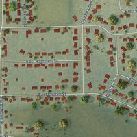Second close-up of the map of Orfordville, Wisconsin print showing more streets and buildings
