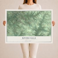 Map of River Falls, Pierce County, Wisconsin, 24 x 36 inch unframed archival matte print