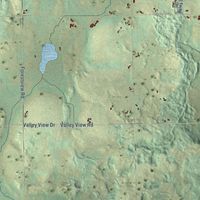 Second close-up of the map of Scott, Sheboygan County, Wisconsin print showing more streets and buildings