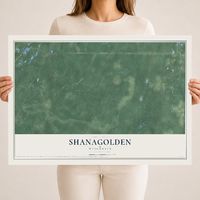 Map of Shanagolden, Wisconsin, 18 x 24 inch unframed archival matte print