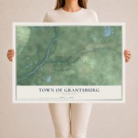 Map of the Town of Grantsburg, Wisconsin, 24 x 36 inch unframed archival matte print