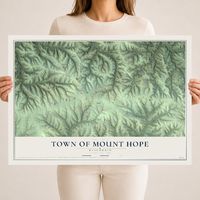 Map of the Town of Mount Hope, Wisconsin, 18 x 24 inch unframed archival matte print