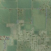 Close-up of the map of the Town of Plainfield, Wisconsin print showing street and building detail