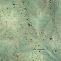 Close-up of the map of the Town of Plymouth, Rock County, Wisconsin print showing street and building detail