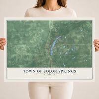 Map of the Town of Solon Springs, Wisconsin, 18 x 24 inch unframed archival matte print
