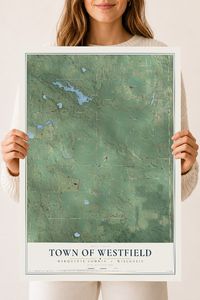 Map of the Town of Westfield, Marquette County, Wisconsin, 18 x 24 inch unframed archival matte print