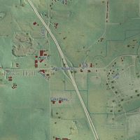Close-up of the map of Vienna, Wisconsin print showing street and building detail