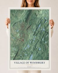 Map of the Village of Woodbury, New York, 24 x 36 inch unframed archival matte print