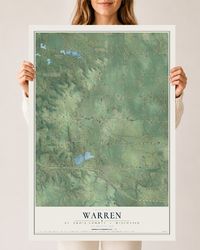 Map of Warren, St. Croix County, Wisconsin, 24 x 36 inch unframed archival matte print