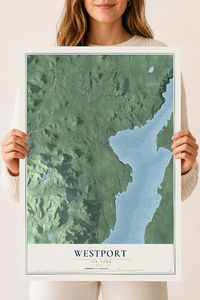 Map of Westport, New York, 18 x 24 inch unframed archival matte print