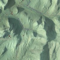 Second close-up of the map of White Creek, New York print showing more streets and buildings