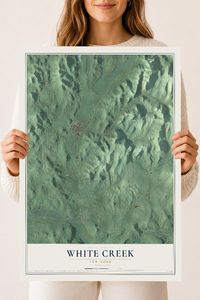 Map of White Creek, New York, 18 x 24 inch unframed archival matte print