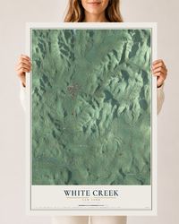 Map of White Creek, New York, 24 x 36 inch unframed archival matte print