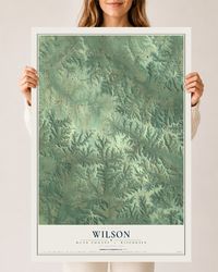 Map of Wilson, Dunn County, Wisconsin, 24 x 36 inch unframed archival matte print