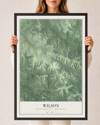 Map of Wilson, Dunn County, Wisconsin, 24 x 36 inch print in a black wood frame