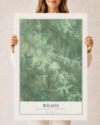 Map of Wilson, Dunn County, Wisconsin, 24 x 36 inch print in a white wood frame