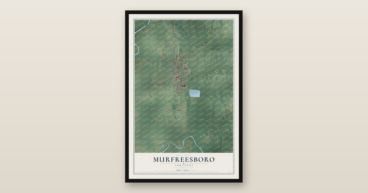 Map Search Detailed Map of Murfreesboro, Arkansas - KNOWOL