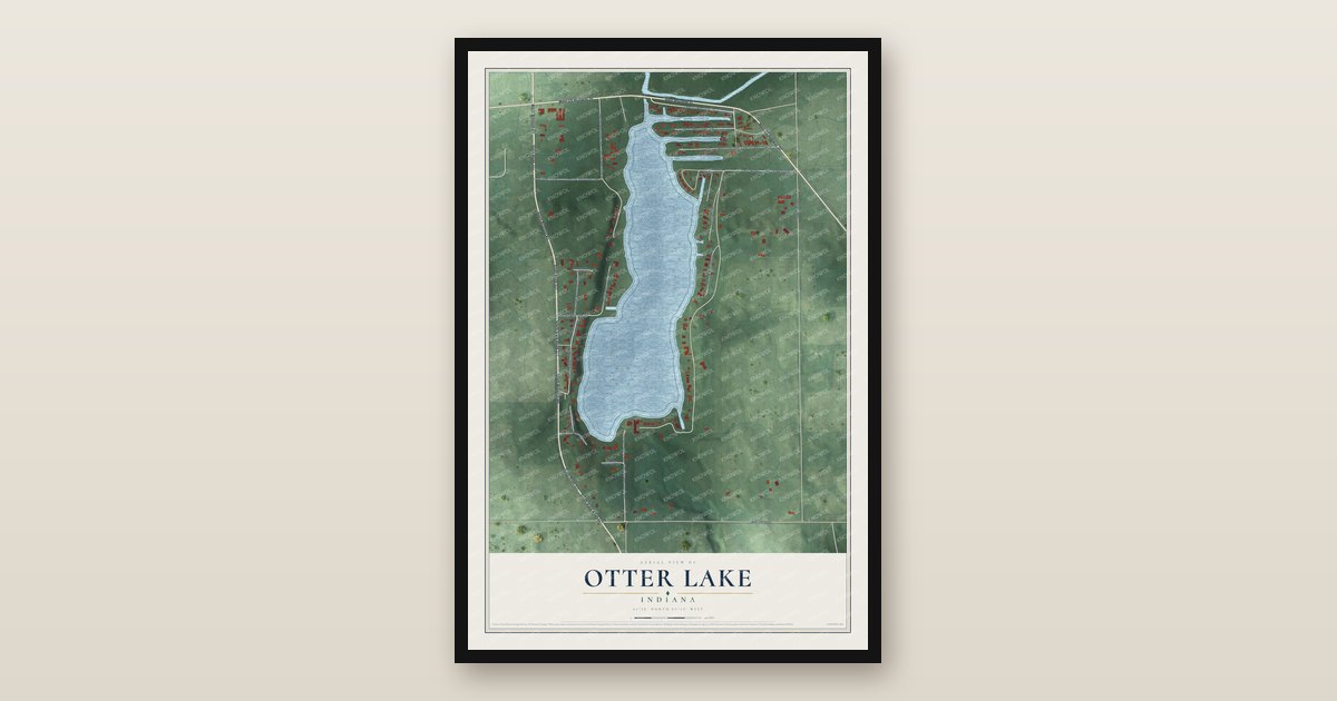 Map Search Detailed Map of Otter Lake, Indiana - KNOWOL