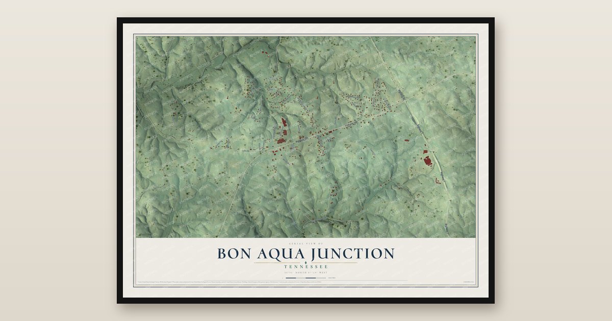 Map Search Detailed Map of Bon Aqua Junction, Tennessee - KNOWOL