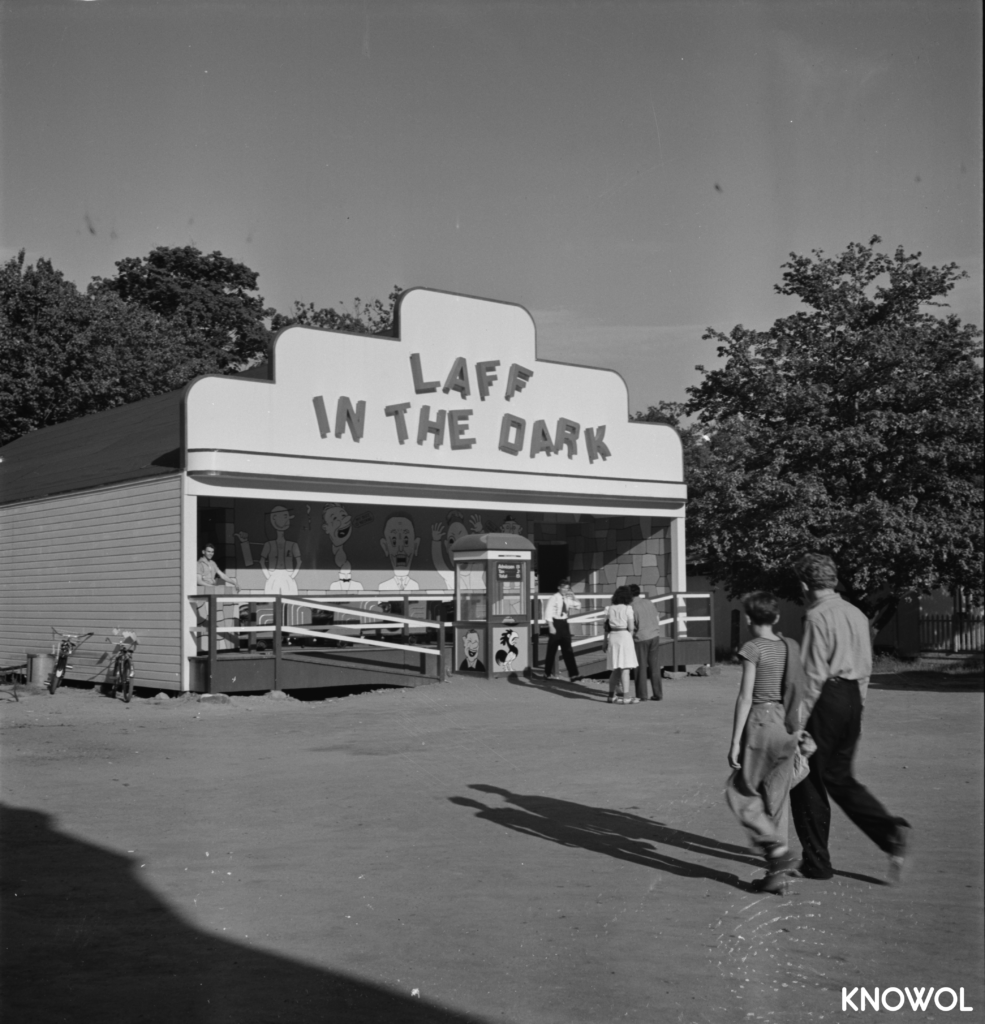 Laff in the Dark was introduced in 1938 and took guests through a building featuring monsters, ghouls and goblins.