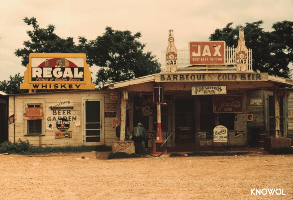 This placed was called a crossroads store, bar, "juke joint," and gas station.