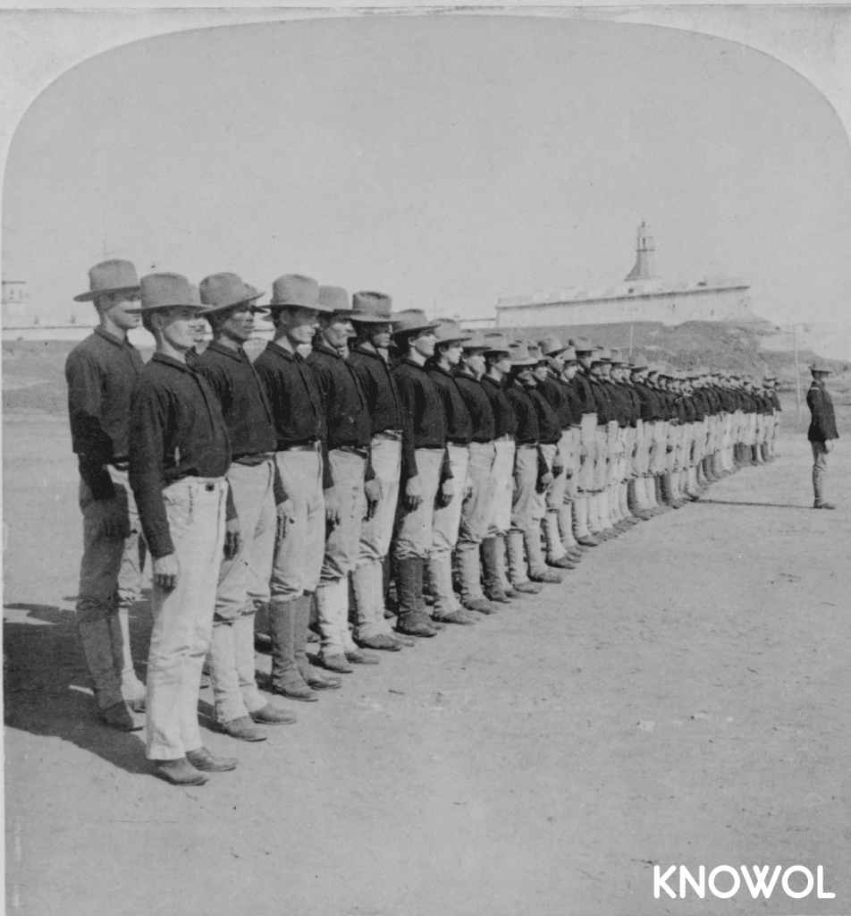 This was the first company of native Puerto Ricans enlisted in the American Colonial Army on August 22, 1899.