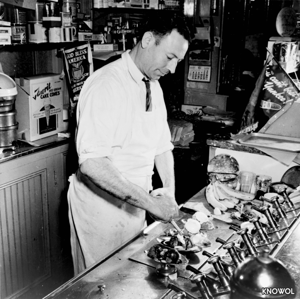 Dimitrios Giorgios, who came from Greece, ran a soda fountain shop in Southington, CT.