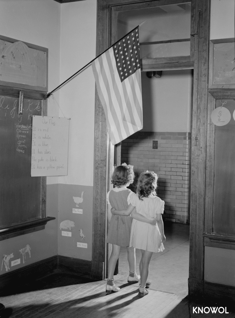 At an early age, Southington school children learned the meaning of the American flag.