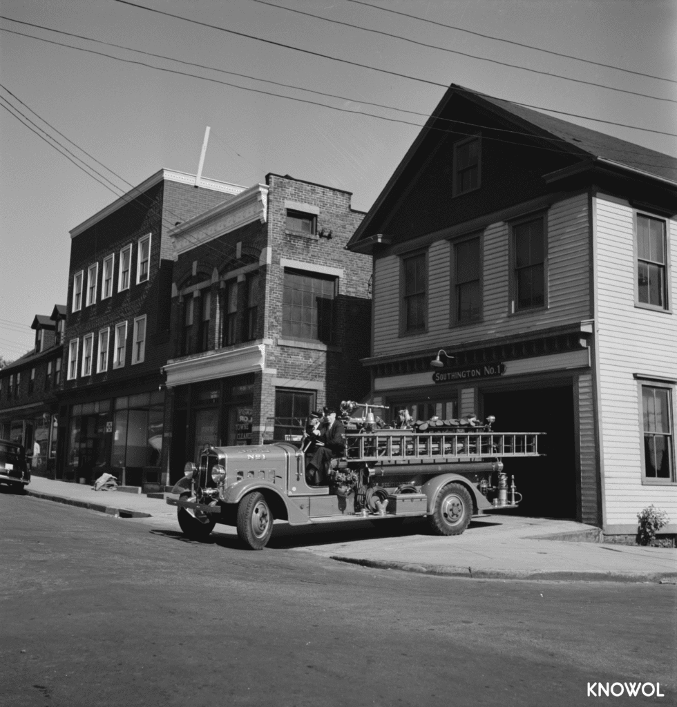 The photographers note said Southington's fire department is an example of a people democratically working for the benefit