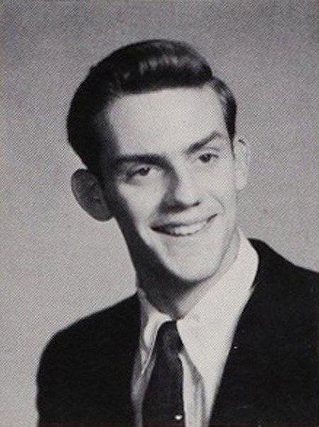 Christopher Lloyd, of Back to the Future fame, as a senior at Stamford High School.