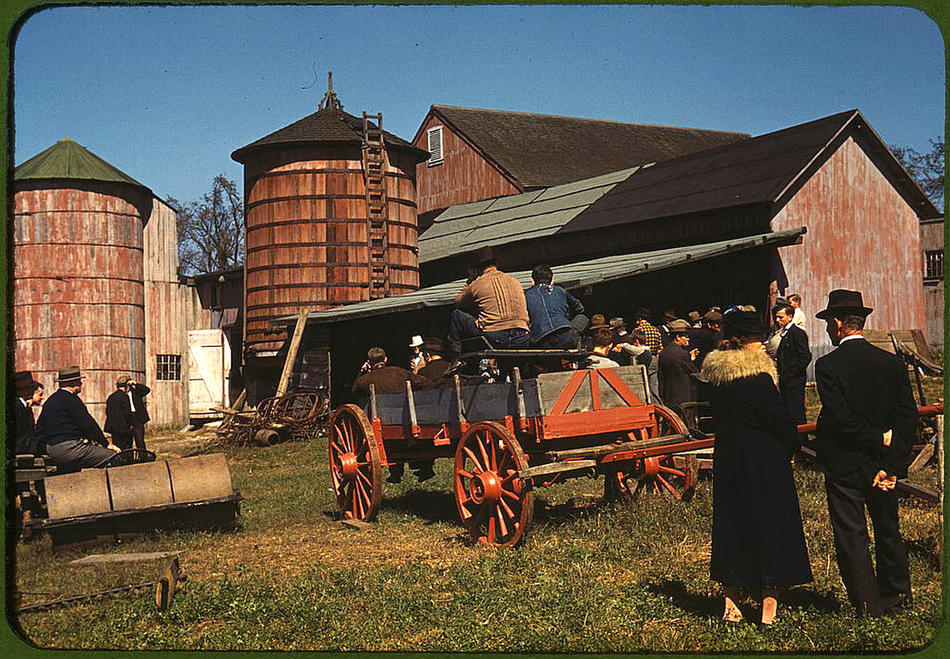 A farm auction in Derby, Connecticut.