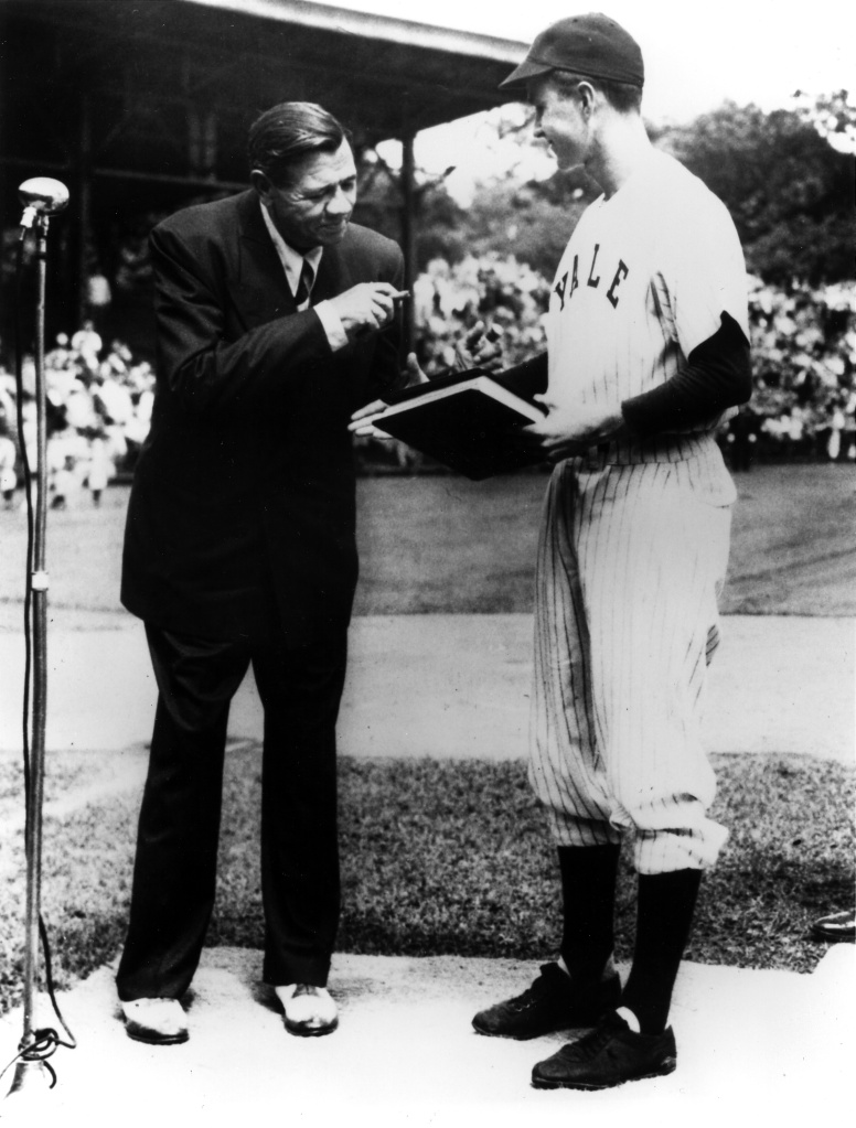 In 1948, a cancer-stricken Babe Ruth donated an original manuscript of his autobiography to Yale.