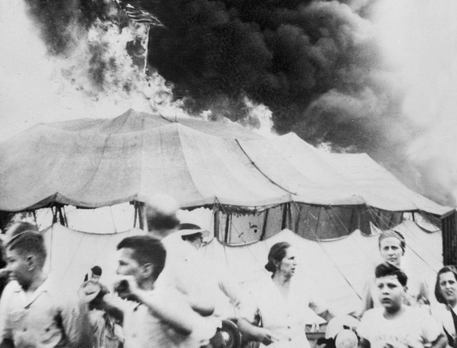 On July 6, 1944, Ringling Brothers and Barnum & Bailey Circus staged a performance under the big top in Hartford