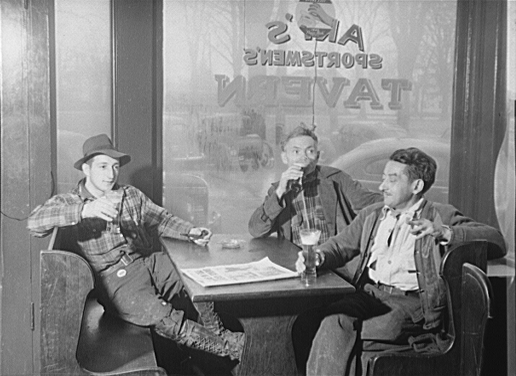 On a rainy day in Colchester, Connecticut, three friends came to Art's Sportsman's Tavern to enjoy a beer.