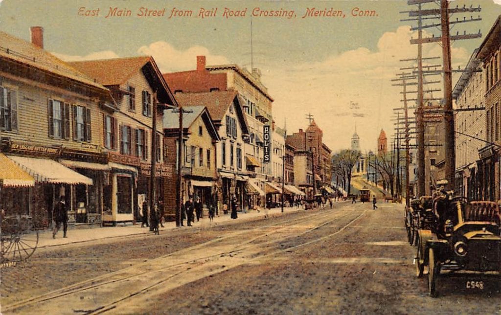 The railroad track was located so far west of the center of town that it drew business to what was then known as West