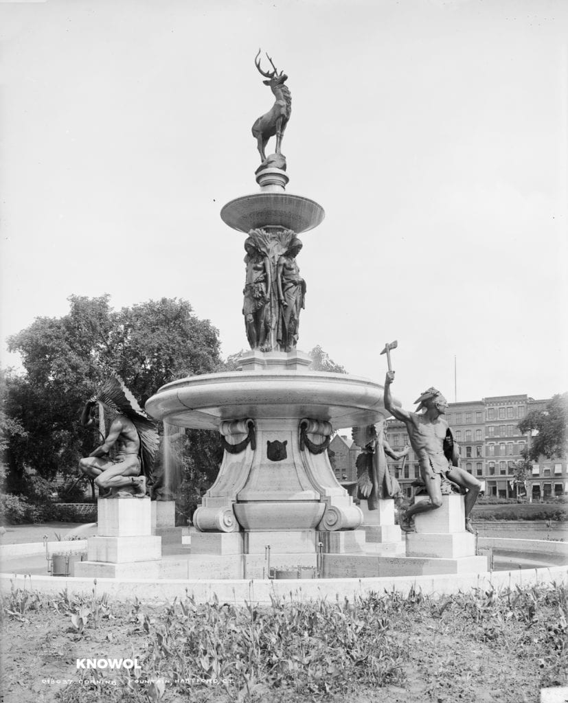 Corning Fountain is a sculpture fountain located in Bushnell Park, Hartford, CT.
