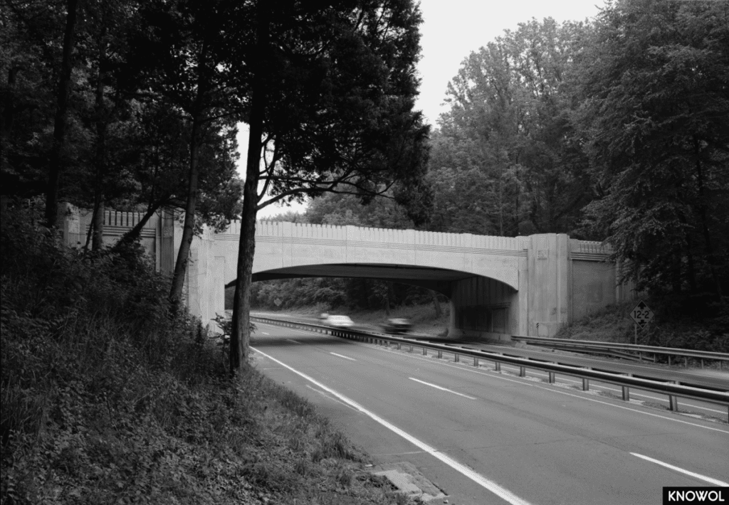 This bridge in New Canaan was replaced in 1937.