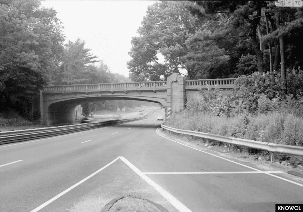Only 30 years after the bridge was constructed, vegetation had already obscuring much of the bridges original design.