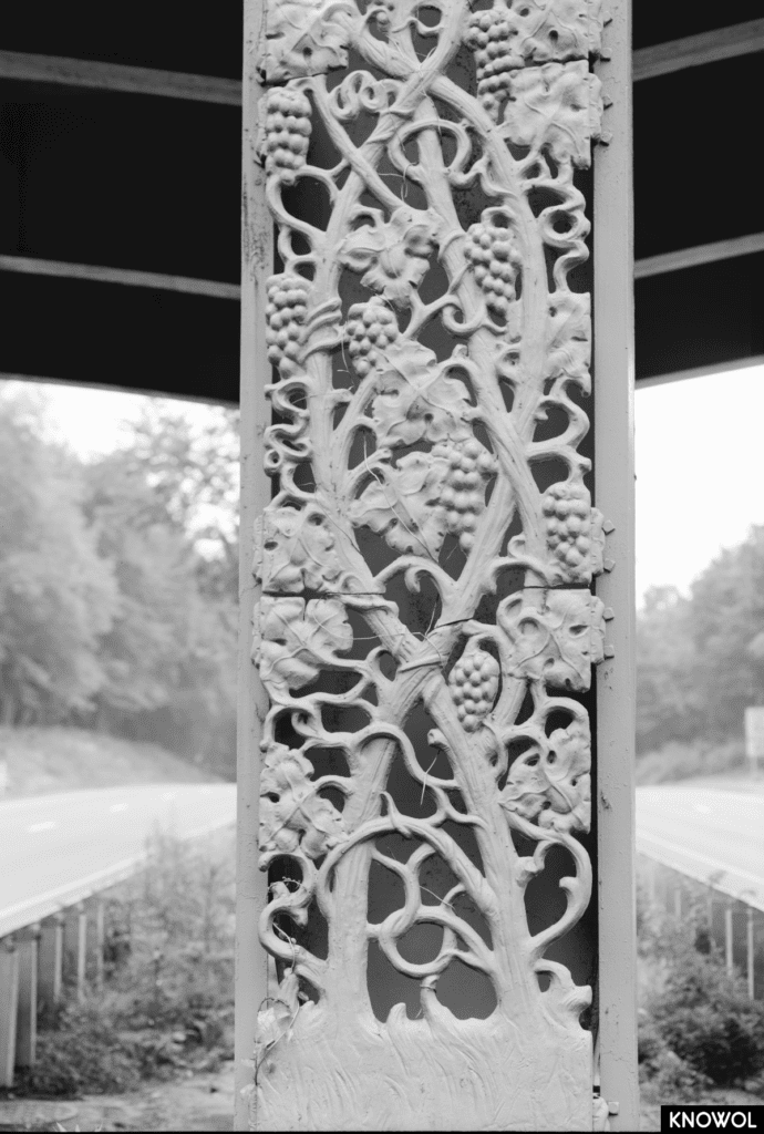 These grape vines are a nod to the Connecticut State Seal, which has three grape vines in the center, supporting and bearing