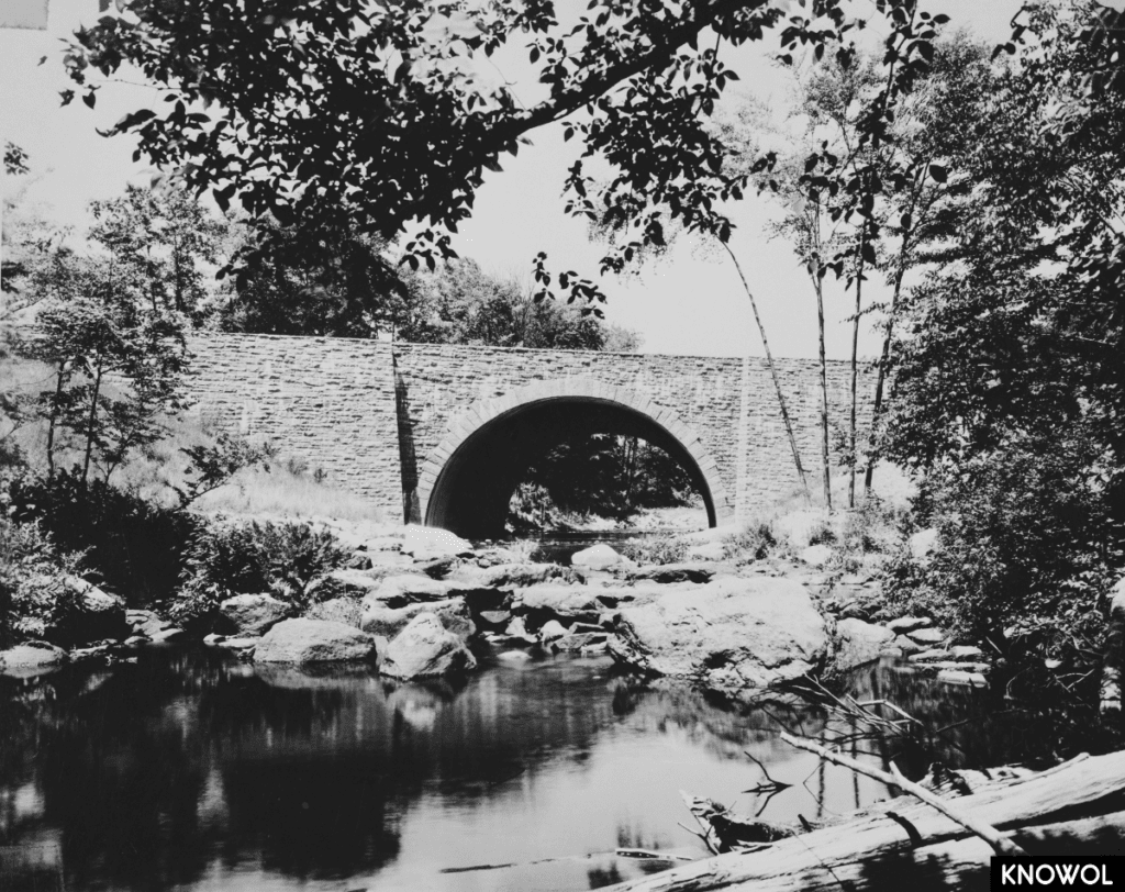 Spanning Rippowam River in Stamford, Fairfield County, CT