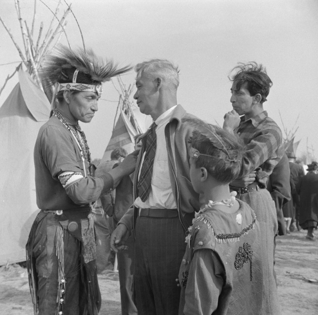 Vintage picture of Windsor Locks, Connecticut's Indian Harvest Festival in 1941